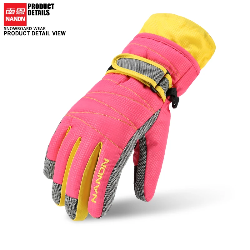 Ski Gloves Winter Men Women  Snowboard Gloves Waterproof Warm Mittens 4