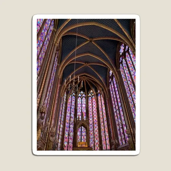 

Sainte Chapelle Paris Magnet Refrigerator Toy Holder Kids Colorful Baby Cute Stickers Decor Funny for Fridge Organizer