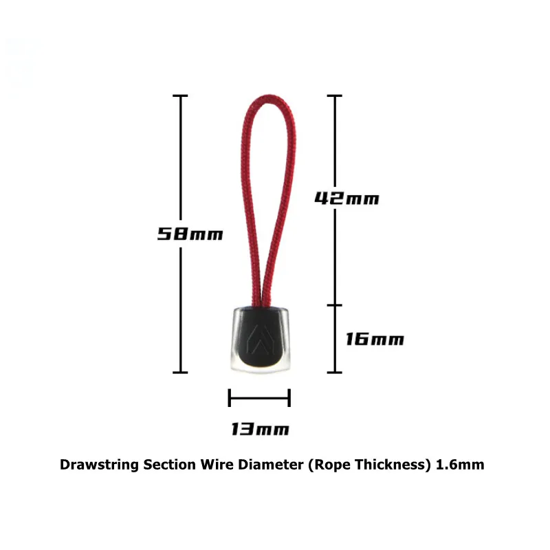 Two-tone Luminous Zipper Pull Ultra-Bright Glow in Dark Night Anti-lost Ends Tent Lock Zips for Coats Jackets Bag Rucksacks