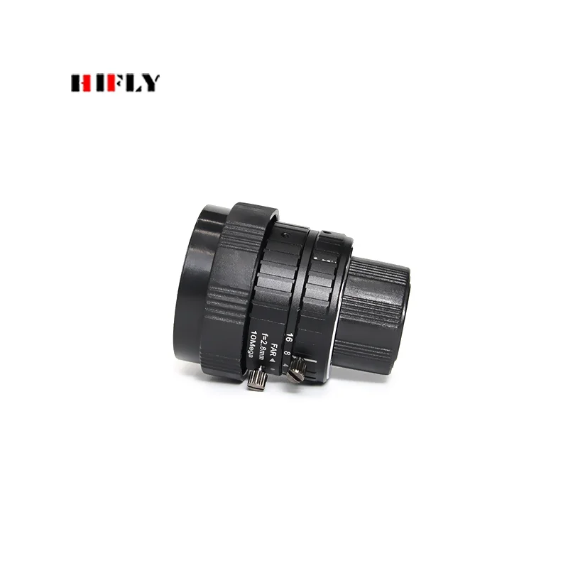 HIFLY 1/1.8인치 10MP 2.8mm 광각 수동 고정 초점 C 마운트 머신 비전 산업용 렌즈