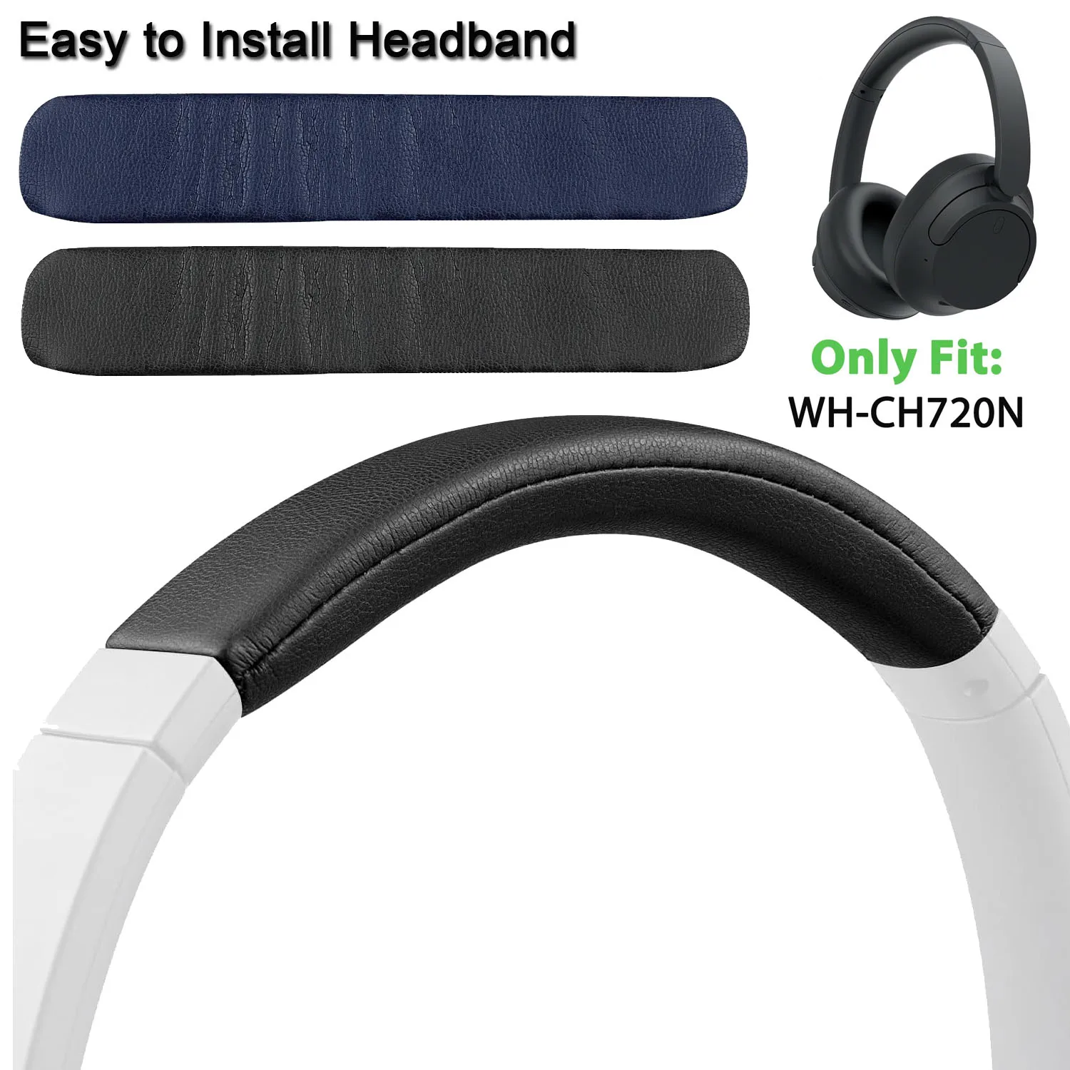 CH720 Easy Install Headband for Sony WH-CH720N WHCH720N Headphone Replacement Headband Cushion Cover Pad Headstrap Head Band