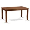 DUNO7-MAH-W Dudley 7 Piece Dining Set Consist of a Rectangle Solid Wood Table and 6 Kitchen Room Chairs, 36x60 Inch 4