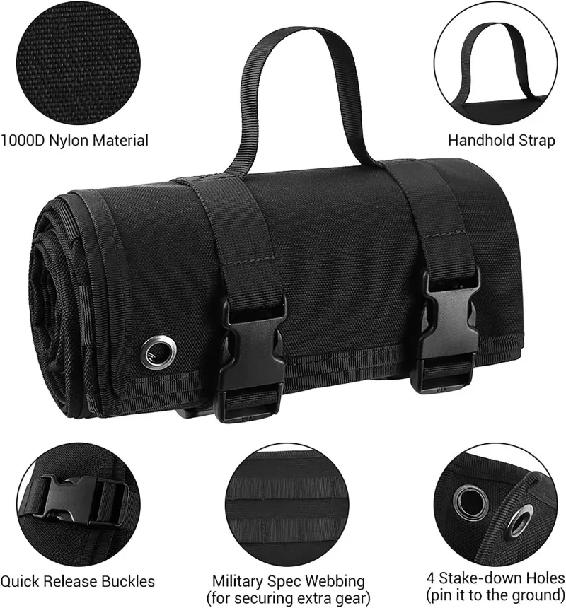 Outdoor Non-Slip Shooting Training Mat Waterproof Double-Sided Multifunction Camping Pad Shooting Training Mat