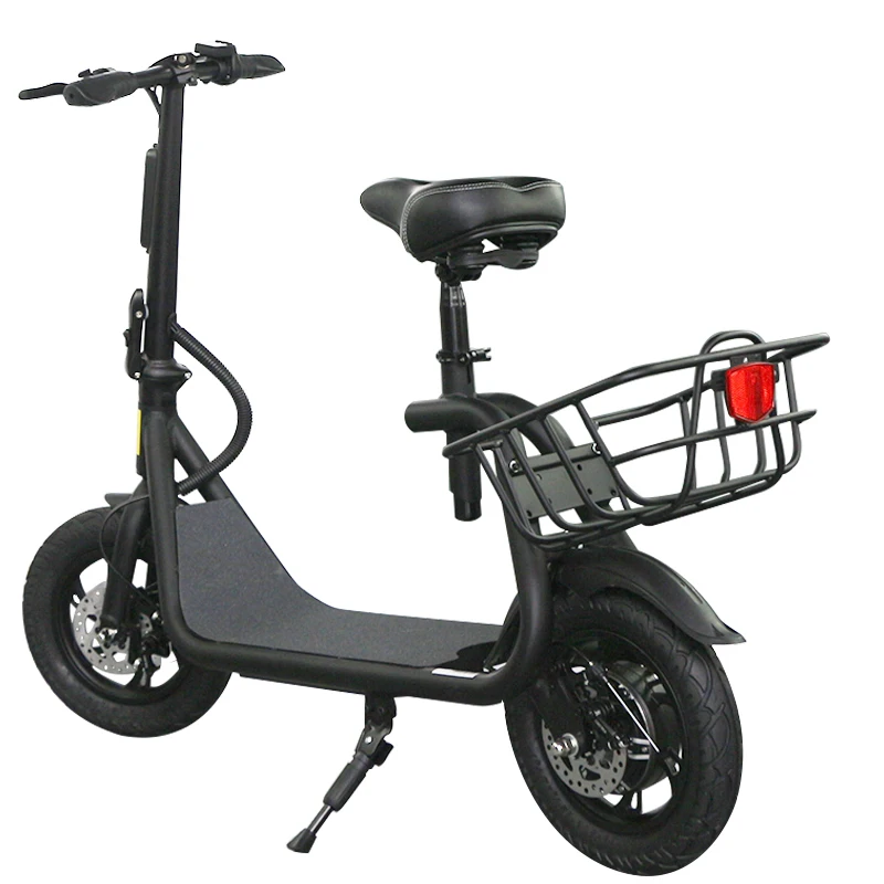 

Недорогой складной двухколесный электрический скутер с сиденьем, 12 дюймов