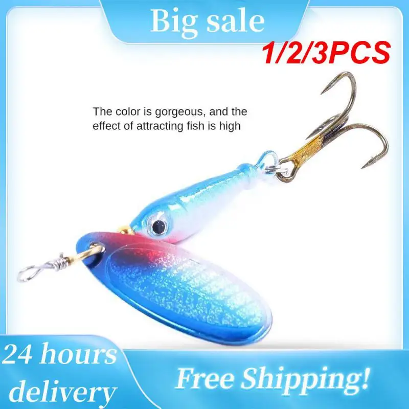 

1/2/3PCS Spinner Lure5.5cm 9g Fishing Lure With Treble Hook Metal Spoon Baits Hard Pesca Crankbait Fishing Lure Fishing Tackle