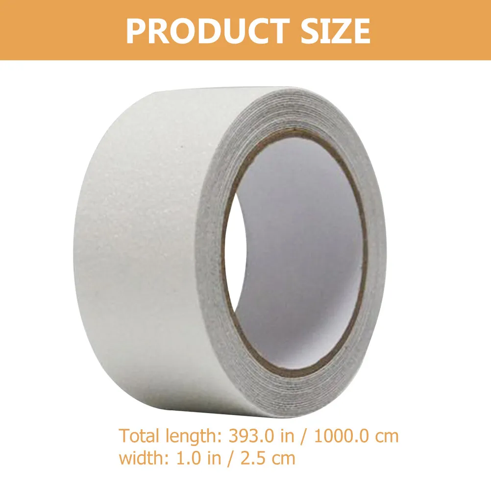 1개의 안전하고 투명한 미끄럼 방지 테이프 (야외 계단, 출입구, 미끄러운 계단, 논슬립 그립 테이프, 투명 계단 트레드)