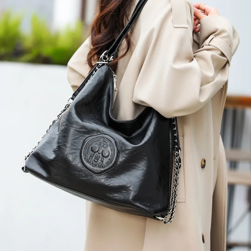 Disney Mickey Purses and Handbags Luxury Tote Bags for Women Large Capacity Kawaii Crossbody Shoulder Bag Anime Case Cute Wallet