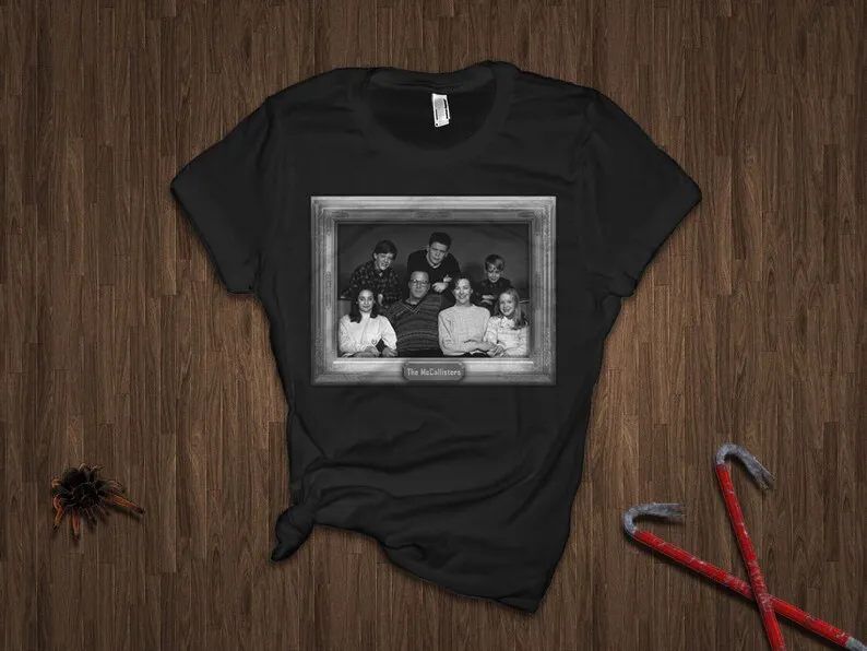 McCallister Family Portrait tshirt, funny retro christmas tshirt, 90s christmas movie tee, vintage xmas, lost in new york