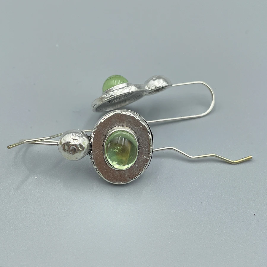 Orecchini Boho Rotondi Vintage Con Zirconi Verdi Blu 2023 Gioielli Orecchini Pendenti Con Gancio In Metallo A Torsione Lunga In Metallo Etnico Per Le 