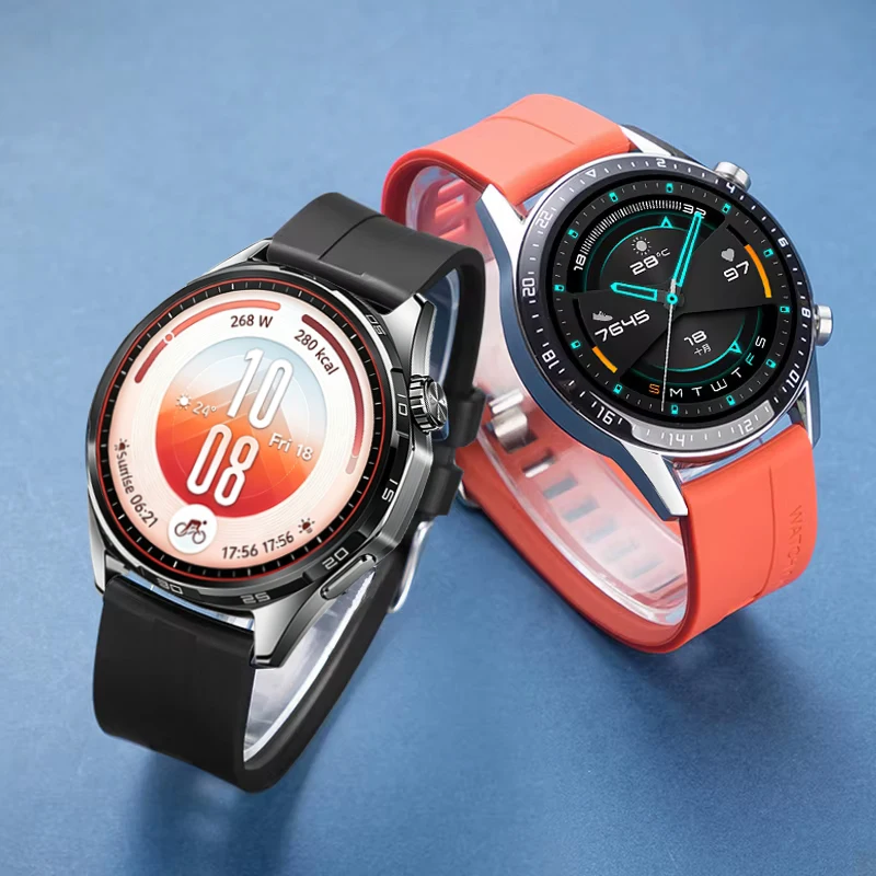 Premium 22mm Silicone Watch Strap Bracelet - Durable and Stylish Design