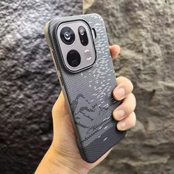 Custodia Rugged Ultra Sottile in Kevlar e Carbonio Senza Cornice