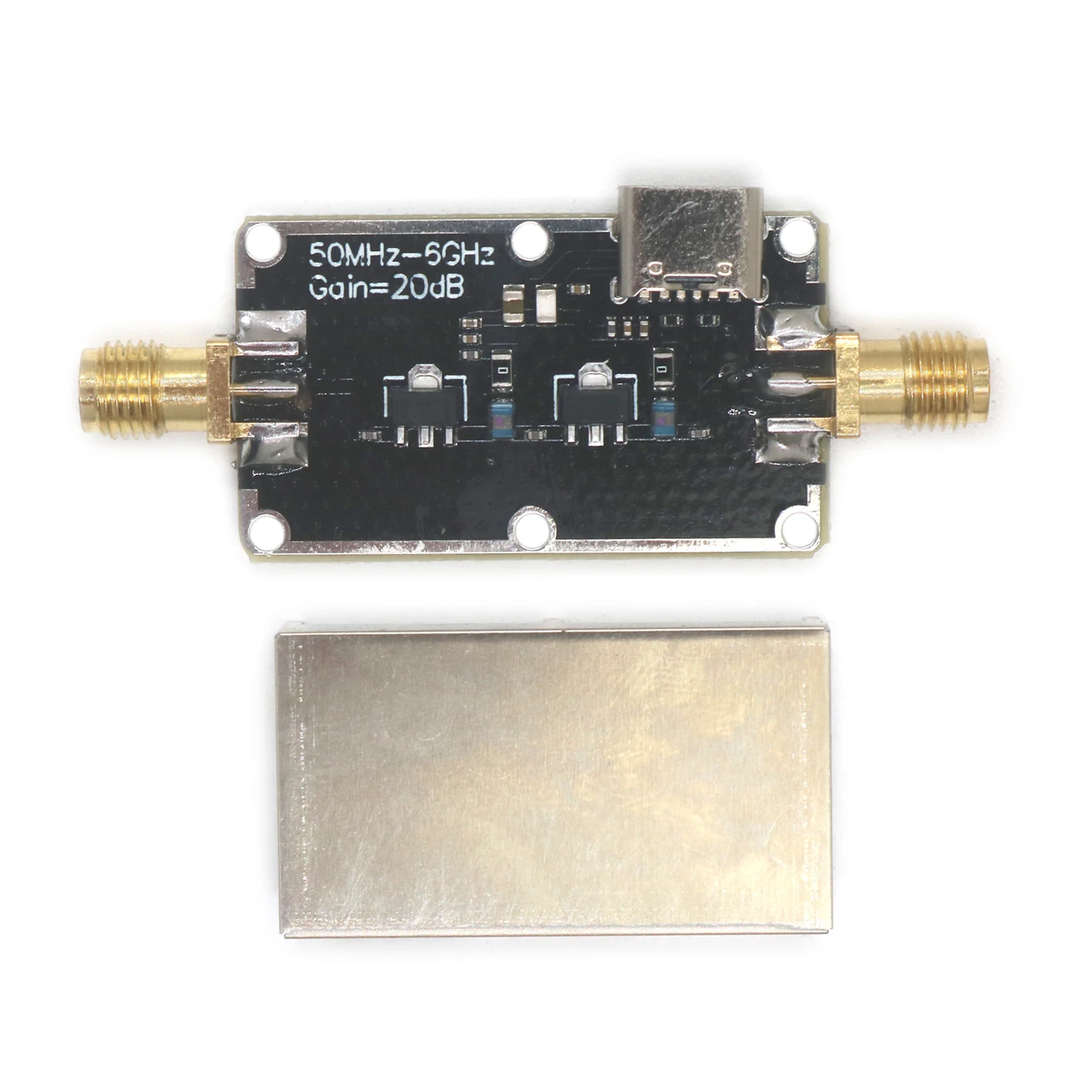 TYPE-C USB 50Mhz-6Ghz LNA High Flatness Amplifier 10DB 20DB 30DB 40DB RF Drive Signal Receiver System FM Radio Drone Receiving