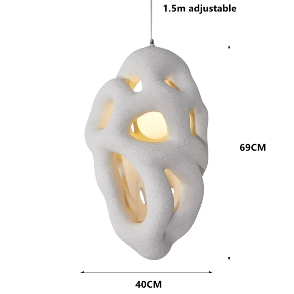 2024 와비 사비 레스토랑 샹들리에, 프랑스 레트로 홈스테이 스터디 테이블 램프, 바 모델 룸 LED 데코 펜던트 조명 고정장치 