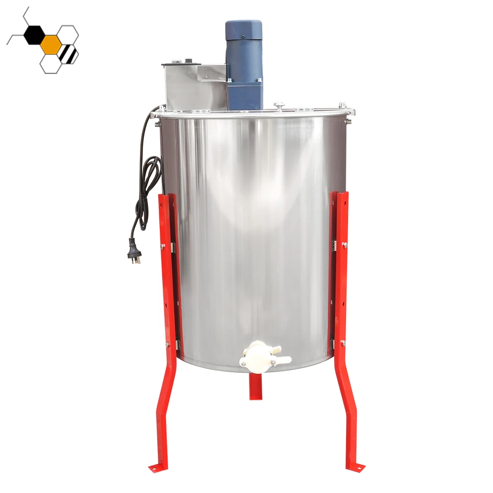 2023 New Product 304 Stainless Steel Honey Centrifuge Electric Honey Extractor 4 Frame