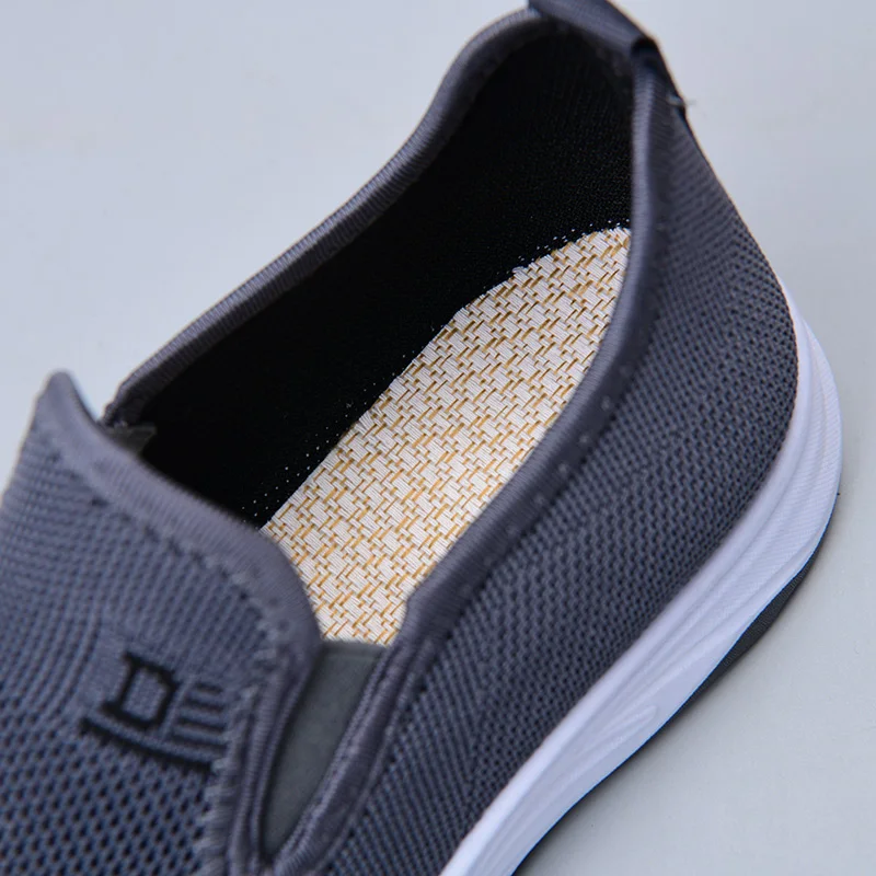 Men's Spring & Fall Mesh Breathable Middle-Aged And Comfortable Dad Elderly Walking Soft Sole Flats Casual Shoes_vogvips.com