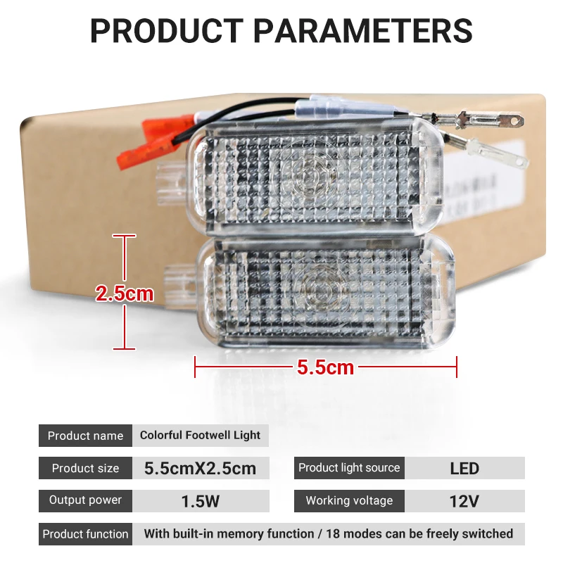 Porsche Car Footwell Light Lamps Accessories