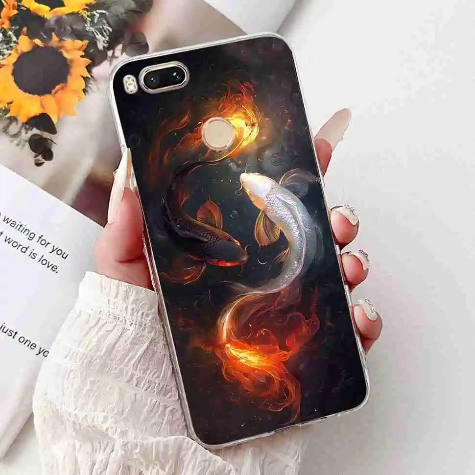 Love Pop Print TPU Soft Silicone Phone Case with Floral Design