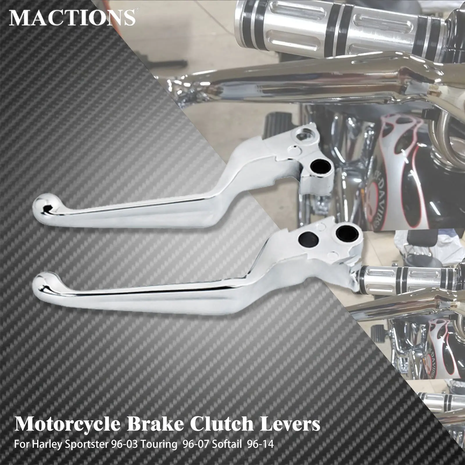 Brake Clutch Levers Motorcycle Hand Control Brake Levers For Harley Touring Road King FLHR FLHTK Softail FLSTF Sportster XL883