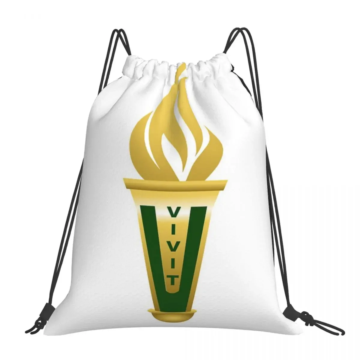 

Academy Logo Backpacks Casual Portable Drawstring Bags Drawstring Bundle Pocket Shoes Bag BookBag For Man Woman School