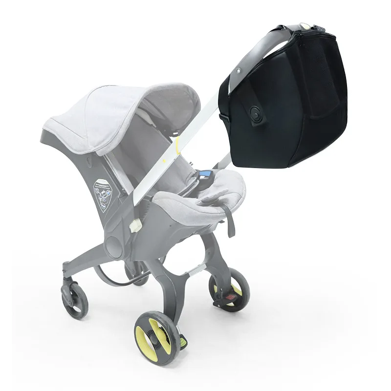 Multifunctional Portable Diaper Bag Compatible with doona/foofoo Stroller Black Storage Bag Baby Care Pram Car Seat Stroller