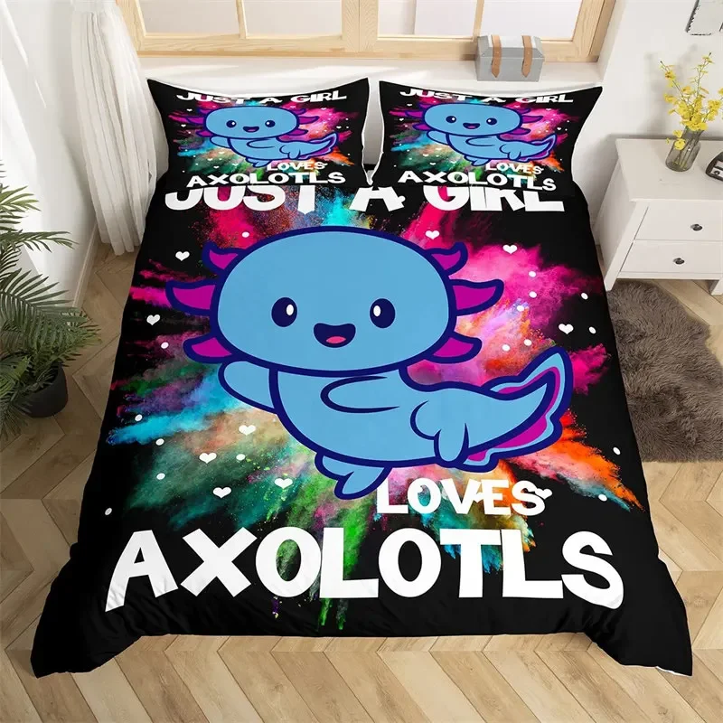 Lingqiang Axolotl Couverture Enfant Garçons Filles 100 X 130 Cm