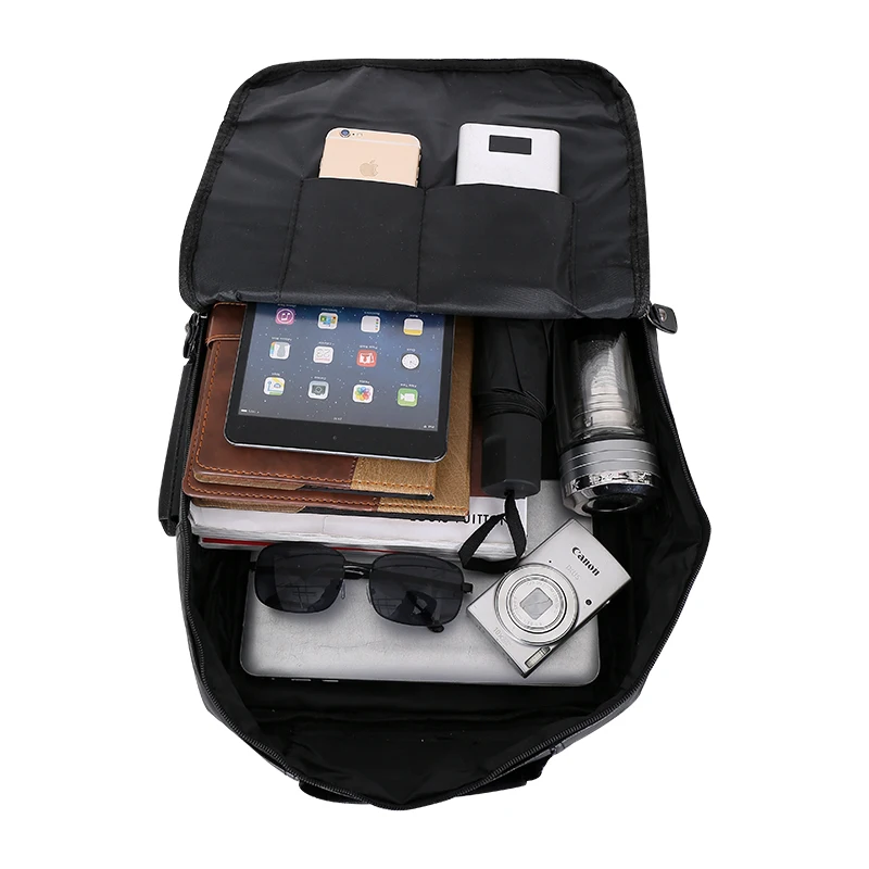 1132-746380.jpg USB Charging Men PU Leather Backpack Large Laptop Backpacks Male Mochilas Retro Schoolbag For Teenagers