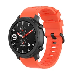 Versatile Silicone Watch Strap in Multiple Sizes for 22mm Universal (Official orange)