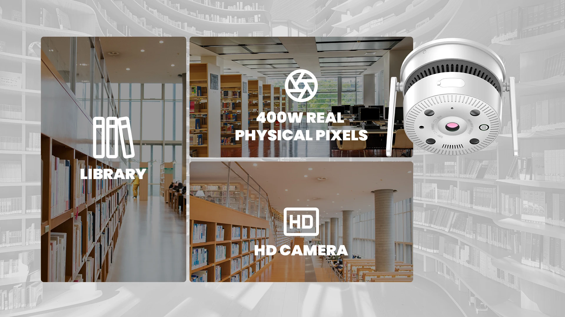 Security camera providing panoramic room coverage