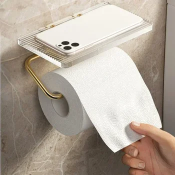 acrylic toilet paper holder
