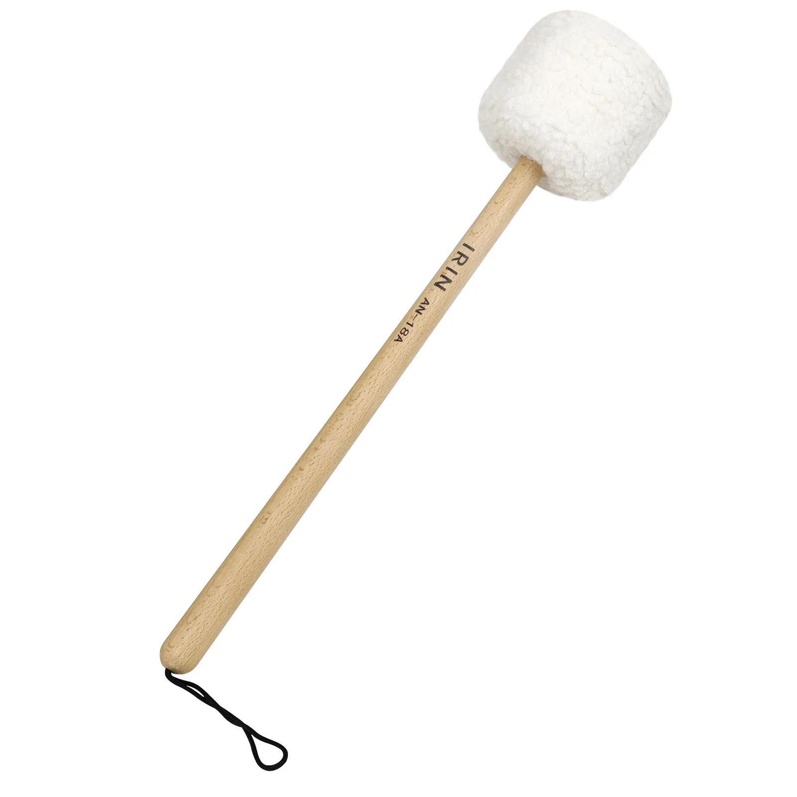 IRIN Professional Sound Healing Gong Mallet Beech Handle Lamb Wool Felt Head for Singing Bowl Meditation Percussion Accessories
