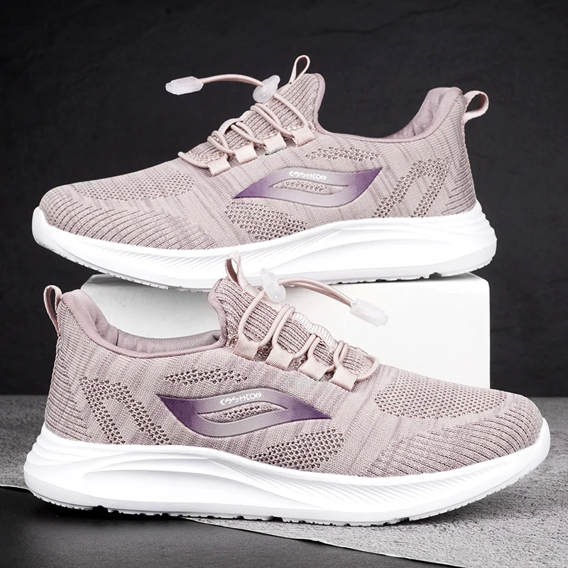 

Breathable Couples Sport Shoes Travel Walking Sneakers Comfortable Men Daily Fitness Training Shoes Mesh Women Walk Sneakers