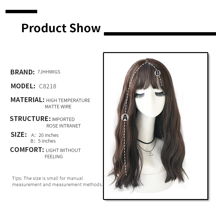 7JHH WIGS Blue Deep Wave Wig With Bangs For Women Long Omber Brown Hair Layered Heat Resistant Cosplay Party Synthetic Wig 7JHH WIGS Blue Deep Wave Wig With Bangs For Women Long Omber Brown Hair Layered Heat Resistant Cosplay Party Synthetic Wig