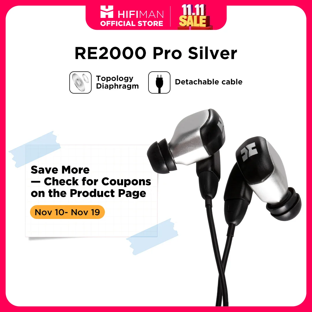 HIFIMAN RE2000 Pro シルバー インイヤー モニター (トポロジー