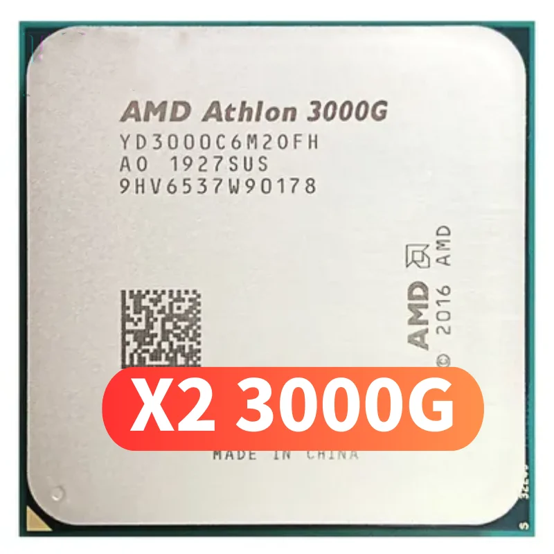 

AMD Athlon 3000G X2 3000G 3.5 GHz Dual-Core Quad-Thread CPU Processor YD3000C6M2OFH Socket AM4