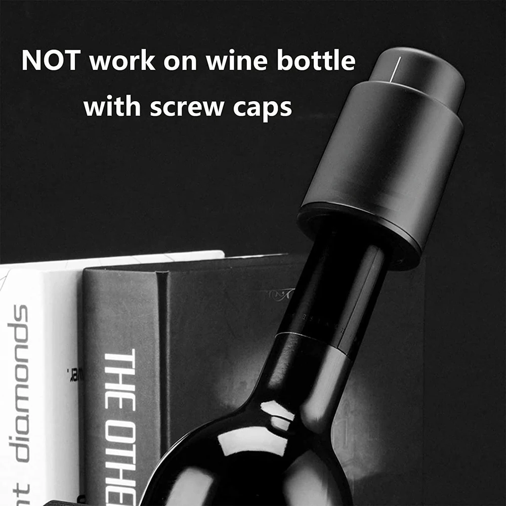 Vacuum Wine Bottle Stopper Sealed Storage Vacuum Memory Wine Stopper Push Style Bar Tools Barware Reusable Wine Cork 2