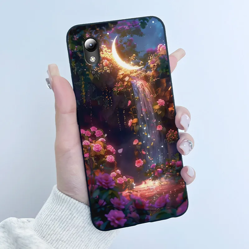 Luxury Cute Love Rabbit Cartoon Black Silicone Shockproof Case