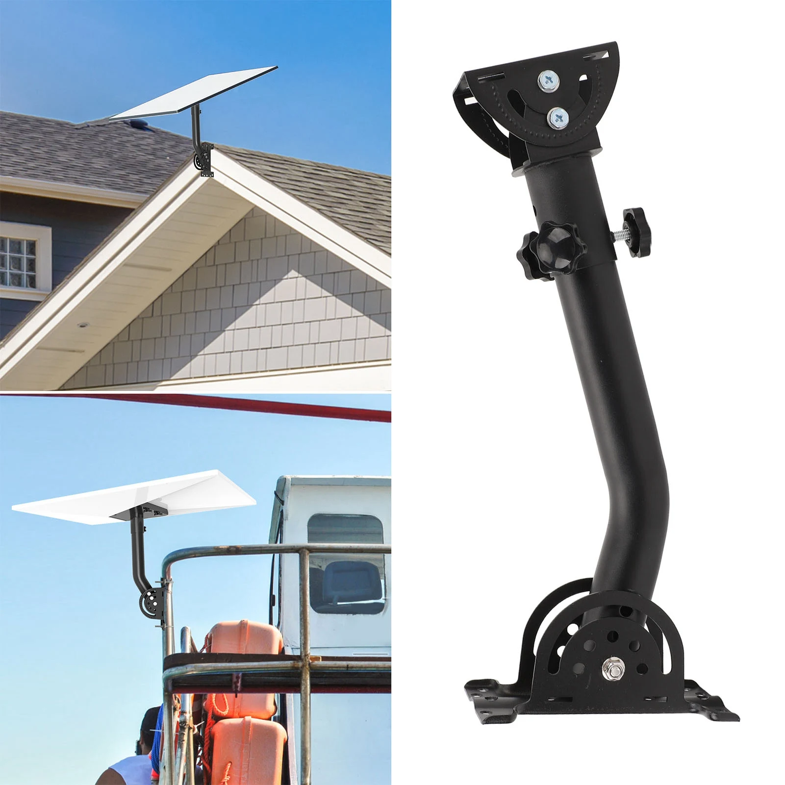 Adapter Mounting Pole Kit for Starlink V3 Gen 3 Standard Dish 360 Degree Rotation Roof Wall Pole Mount Adapter Set starlink mounting kit