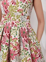 DEVCHATA Summer Elegant Jacquard Women Long Maxi Luxury Dress Floral Fashion Party Robe Femme Vintage Vestido Evening Clothing - Image 5