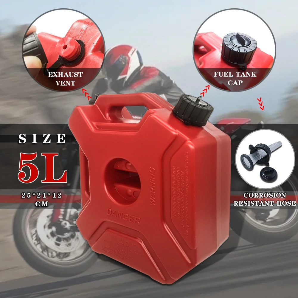 2 Color 5L Fuel Tanks Petrol Cans Car Jerry Can Mount Motorcycle Jerrycan Gas Can Gasoline Oil Container fuel Canister For BMW