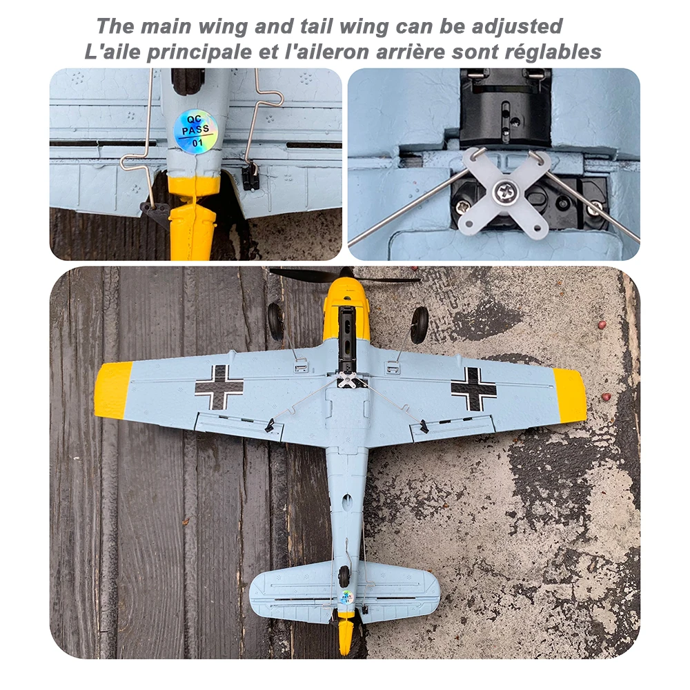 RTF Remote Control Plane Aircraft Radio Four-Channel RC Wireless Trainer Fixed Wing Model Fall Resistant Foam For Beginners 4