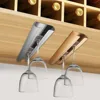 Creative Red Wine Cup Holder Hanging Goblet Wine Cabinet Glass for Decoration Household Kitchen Upside Down Shelf Aluminum Alloy 1