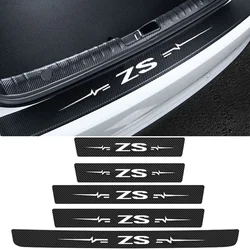 Carbon Fiber Door Sill and Trunk Threshold Protectors with Anti - Scratch Decals (5pcs)