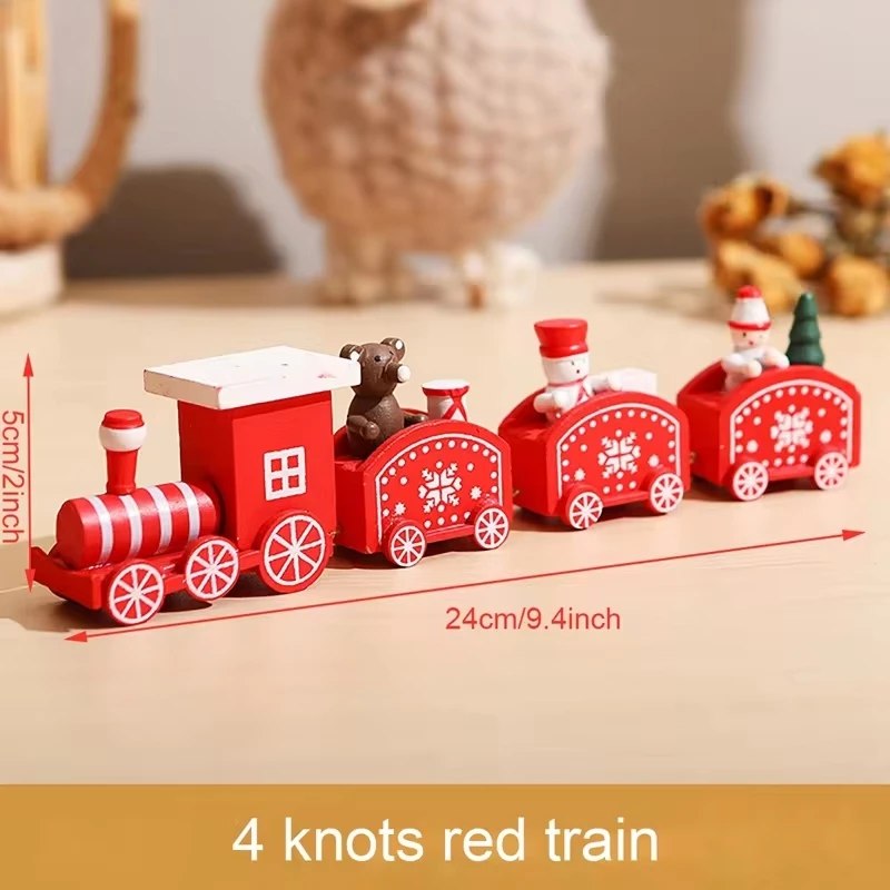 Festive Christmas Wooden Train Ornament - Perfect Holiday Decoration and Gift