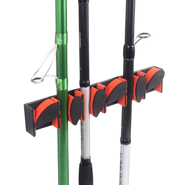 Fishing Rod Holder Wall Mounted Fishing Lure Rod Display Rack Fits