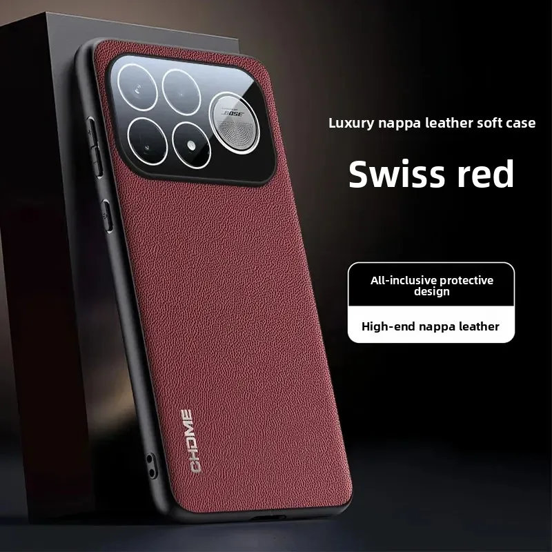 Premium PU Leather Skin Shockproof Protective Back Cover with Camera Lens Film