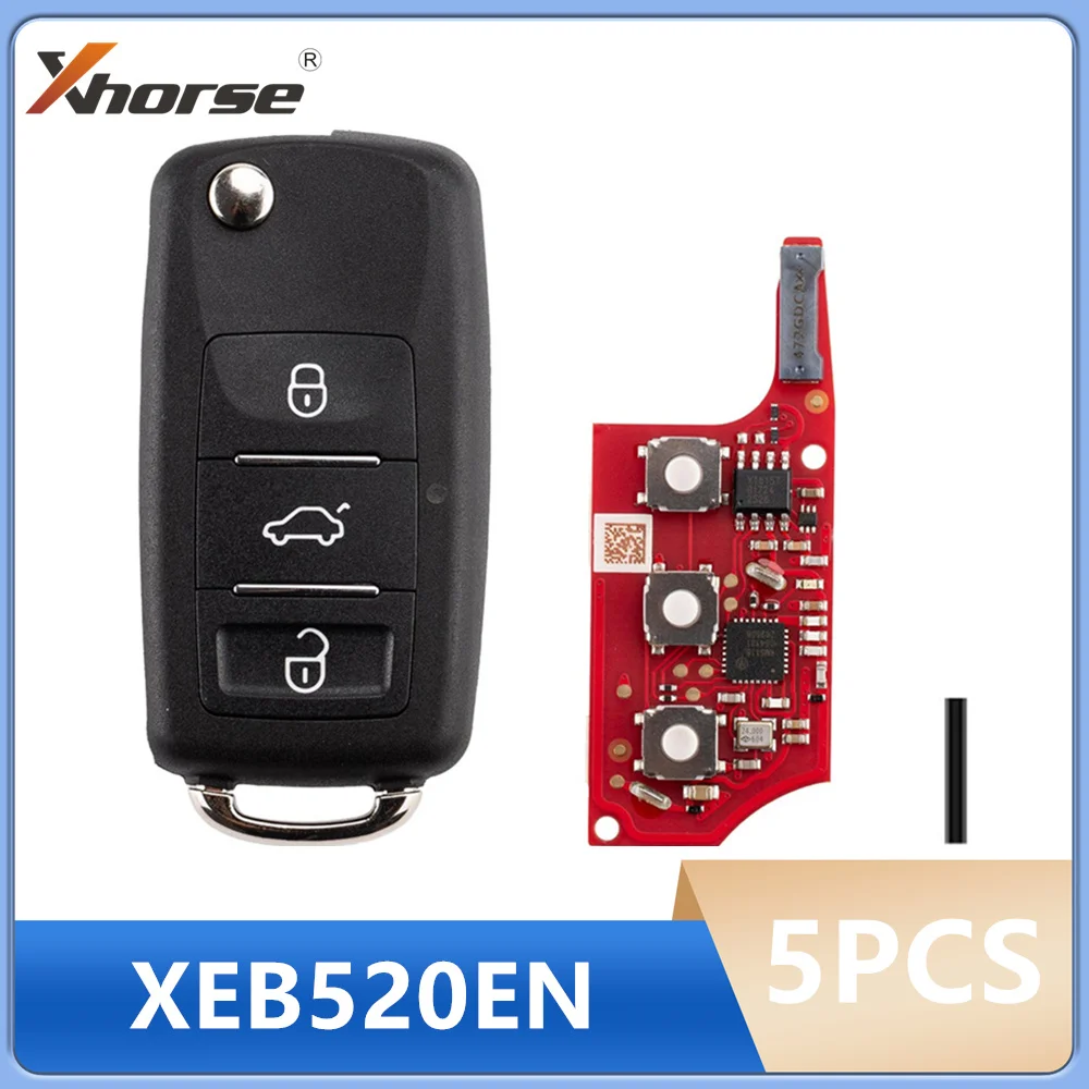 5PCS Xhorse XEB520EN Super Remote with XT57 Super Chip Second Generation B5 Key Update Version of XEB510EN