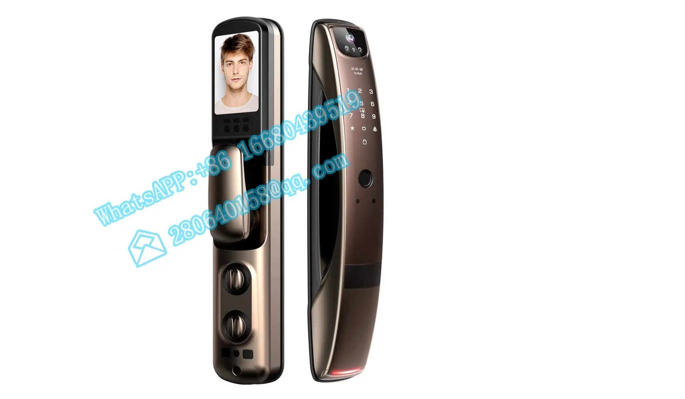 Fully automatic password fingerprint lock 3D face recognition smart  home anti-theft door