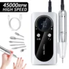 45000RPM Rechargeable Nail Drill Machine With LCD Display Low Noise Professional Nail Polish Sander for Manicure Nail Equipment 1