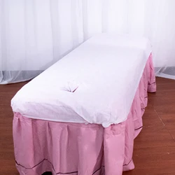 10-Pack Disposable Non-woven Massage and Spa Bed Sheets - Breathable and Solid Table Covers (80cmx215cm Blue)