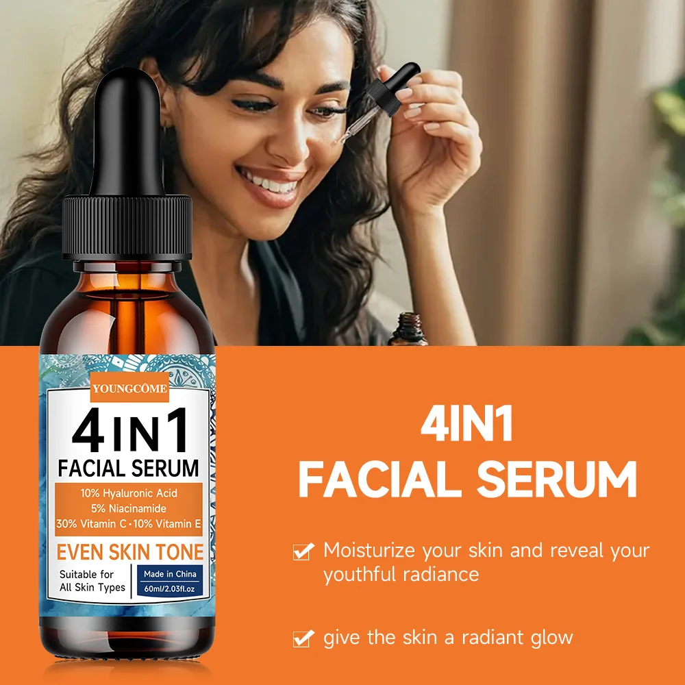 Rich in vitamin C The 4-in-1 facial moisturizing  easy to absorb. It is suitable for all skin, making skin smoother 6